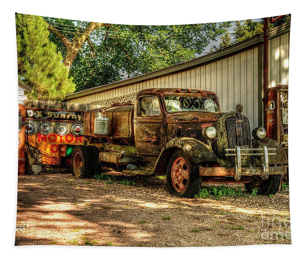 Dodge Tapestry featuring the photograph Dodge Water Truck 1938 by Jeffrey Schulz