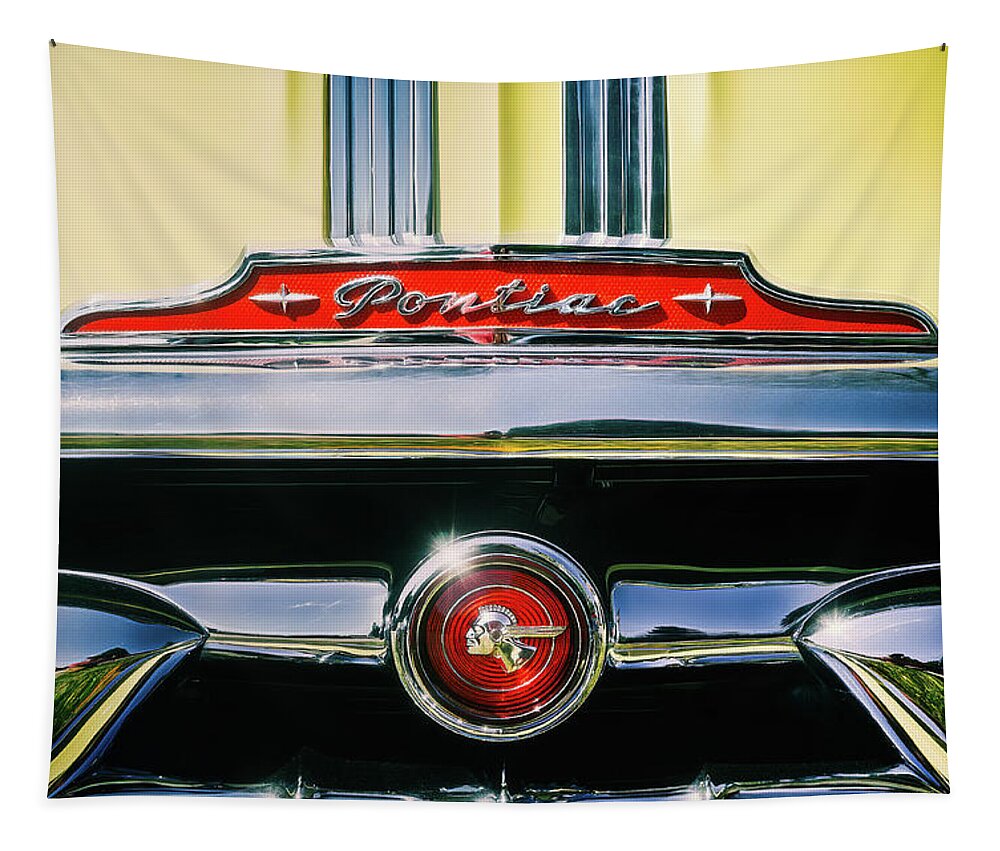 Vehicle Tapestry featuring the photograph 1953 Pontiac Grille by Scott Norris