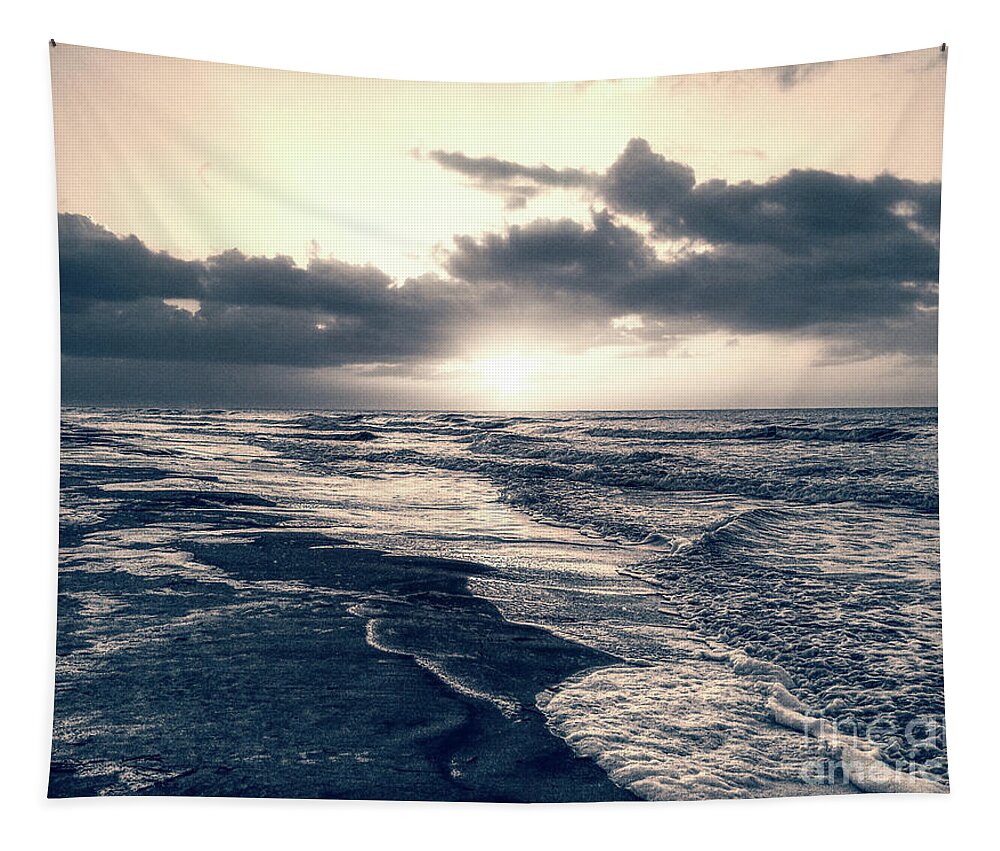 Photography Tapestry featuring the photograph Atlantic Ocean Sunrise #2 by Phil Perkins