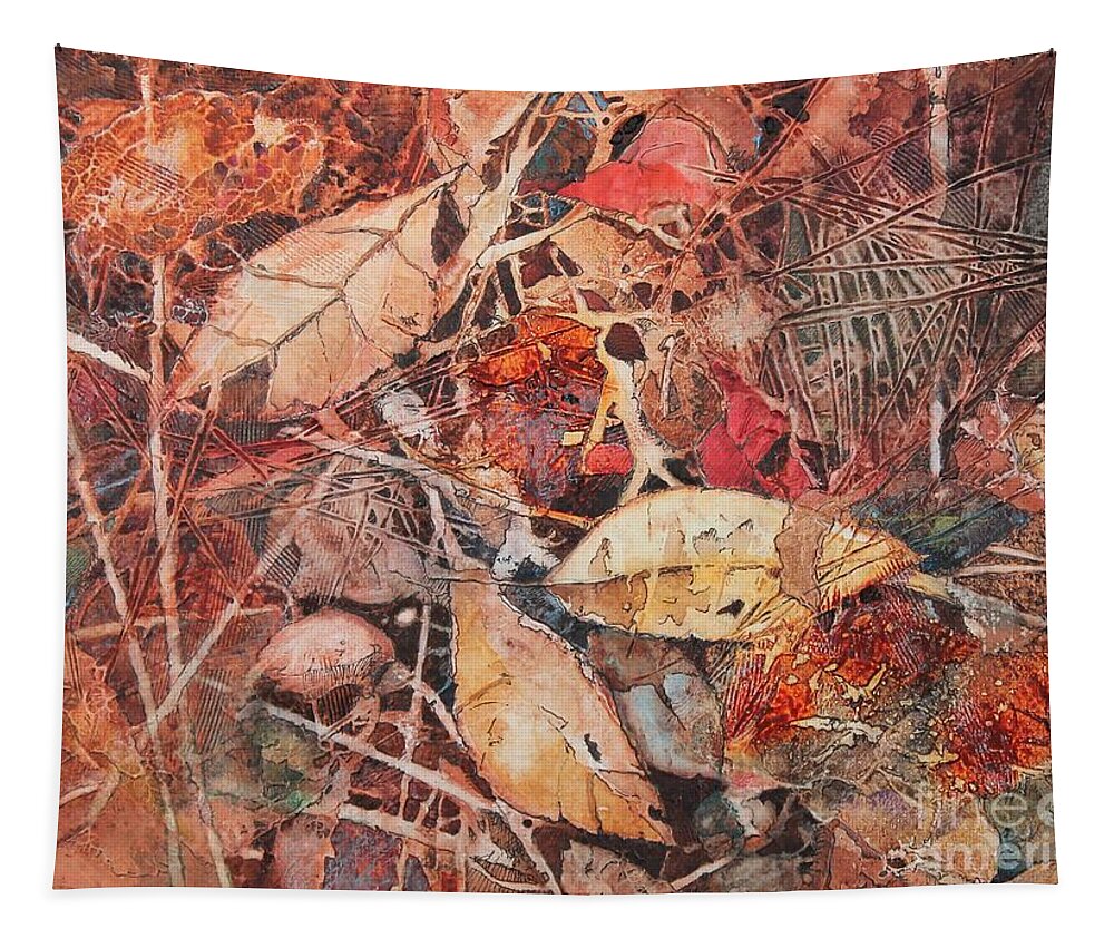Fall Tapestry featuring the painting Fallen #2 by Elizabeth Carr