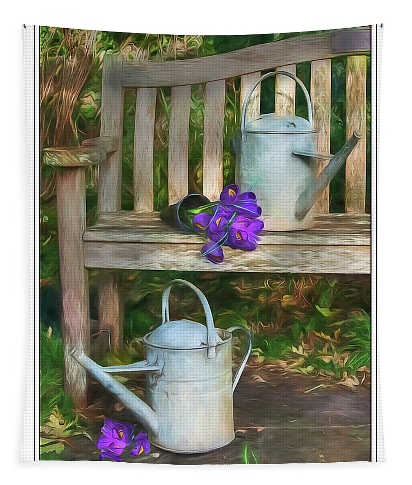 Garden Tapestry featuring the photograph In The Garden #2 by Peggy Dietz