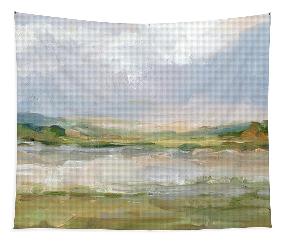 Landscapes Tapestry featuring the painting May Skies II by Ethan Harper