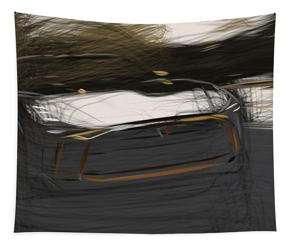 Nissan Tapestry featuring the digital art Nissan GT R50 Drawing #3 by CarsToon Concept