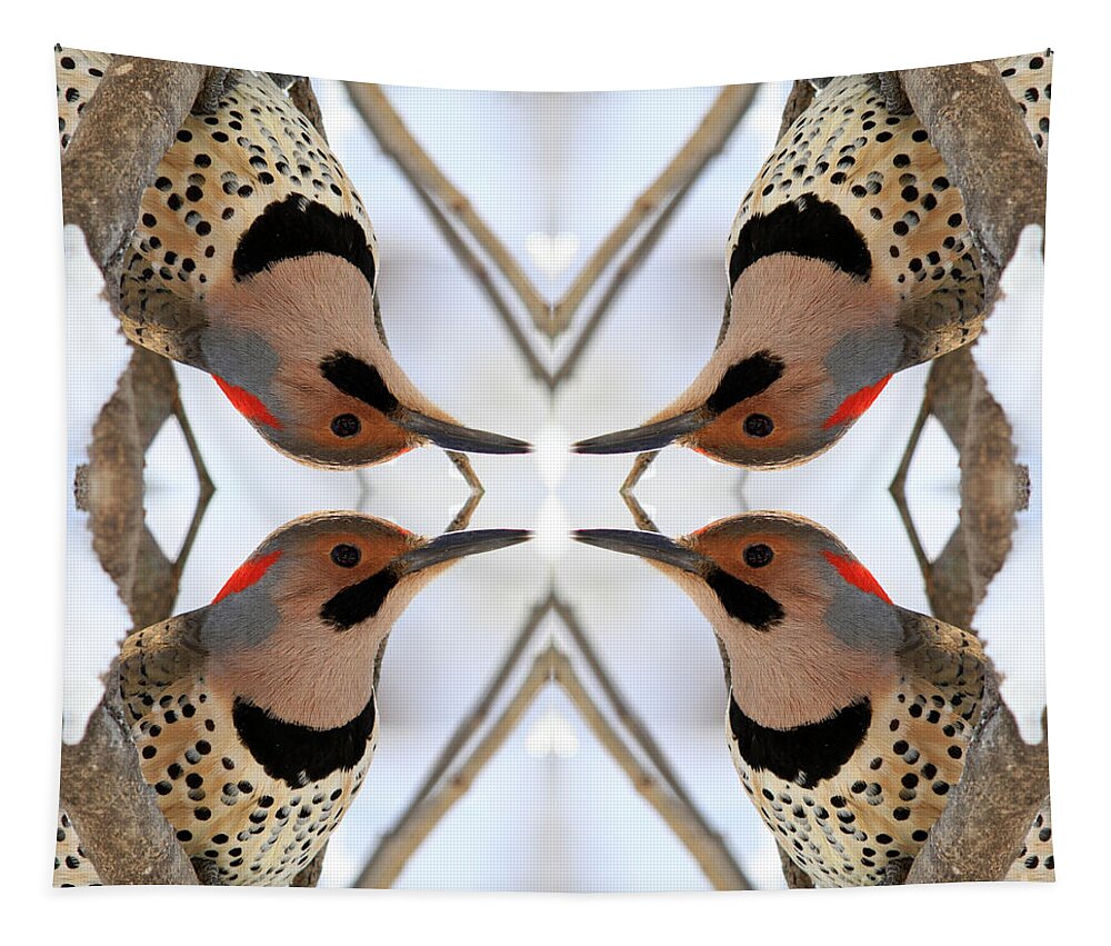 Flicker Tapestry featuring the photograph Northern Flicker #2 by Rick Rauzi