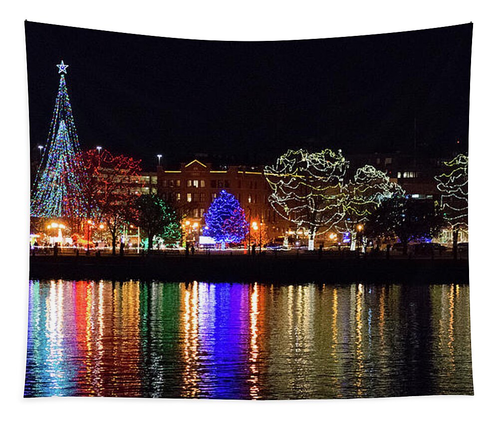 Lights Tapestry featuring the photograph Rotary Lights #2 by Phil S Addis