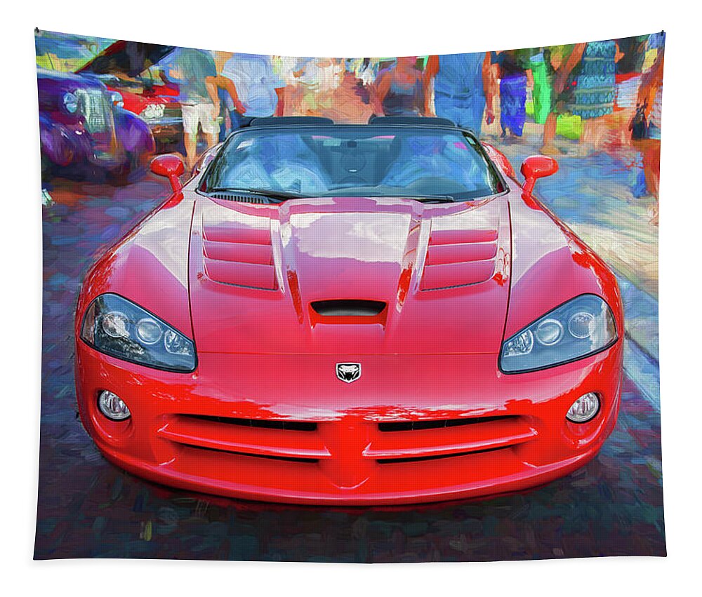 2010 Dodge Viper Srt 10 Tapestry featuring the photograph 2010 Dodge Viper SRT 10 x200 by Rich Franco