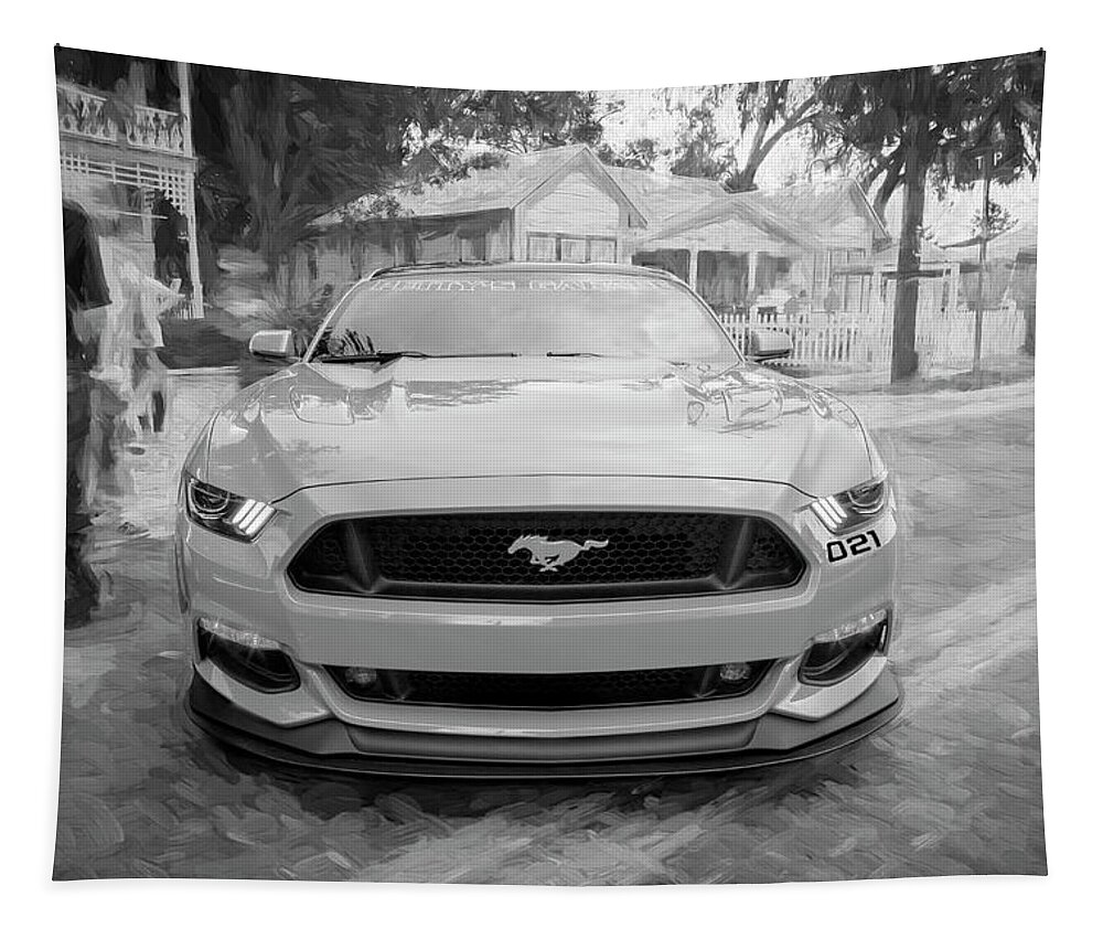 2016 Ford Mustang Gt Petty's Garage Tapestry featuring the photograph 2016 Ford Mustang Petty's Garage 003 by Rich Franco