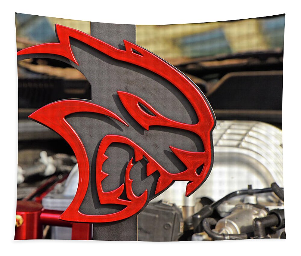 Autocollant d'emblème de démon de voiture en métal Hellcat SRT