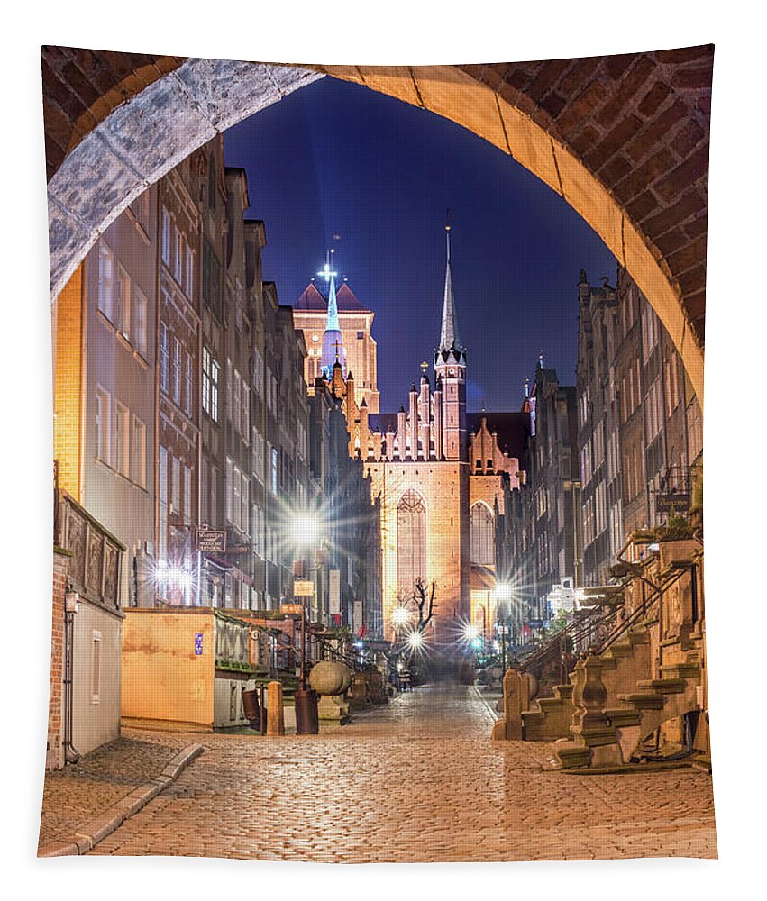 Ancient Tapestry featuring the photograph Gdansk, Poland #3 by Juli Scalzi