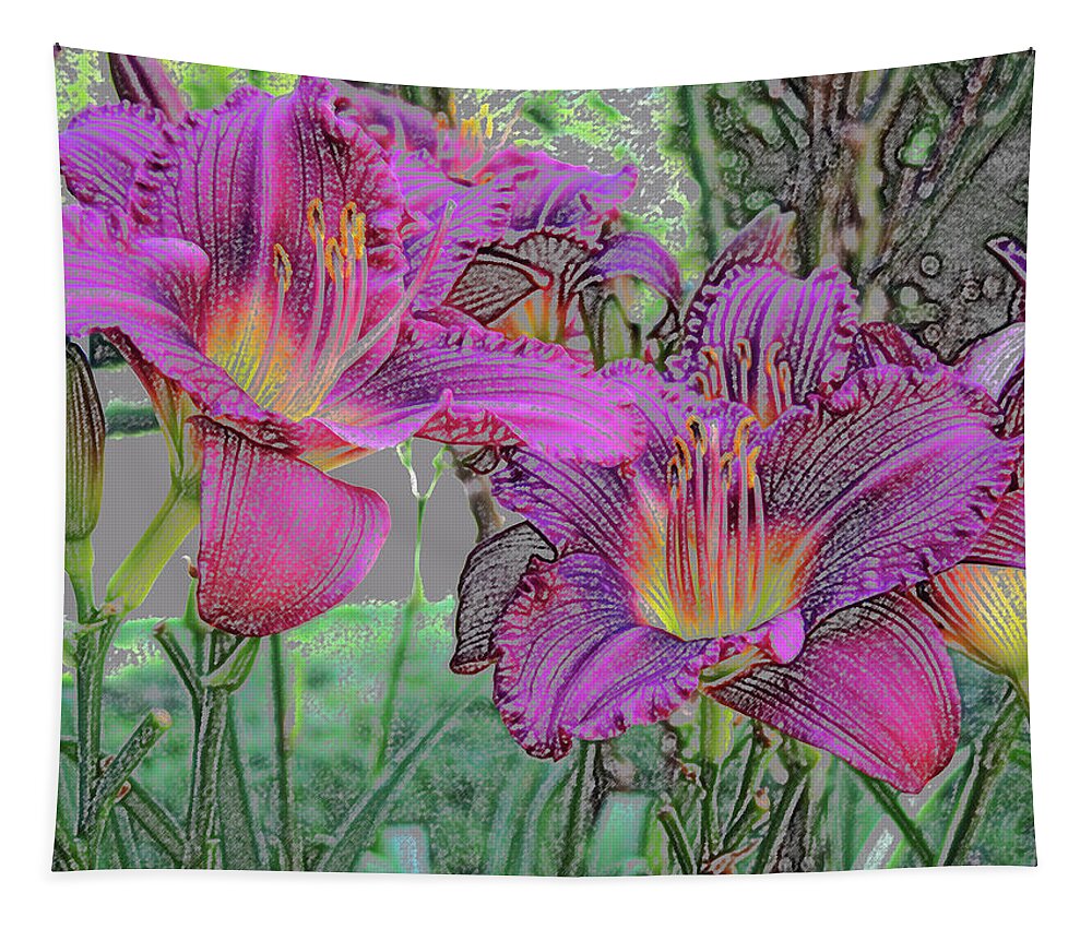 Tapestry Tapestry featuring the digital art Tapestry #3 by Don Wright