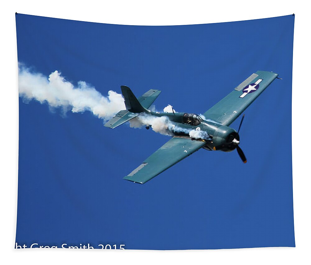 F4f Wildcat Tapestry featuring the photograph F4F Wildcat #4 by Greg Smith