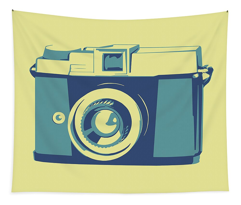 Camera Tapestry featuring the drawing Camera #42 by CSA Images