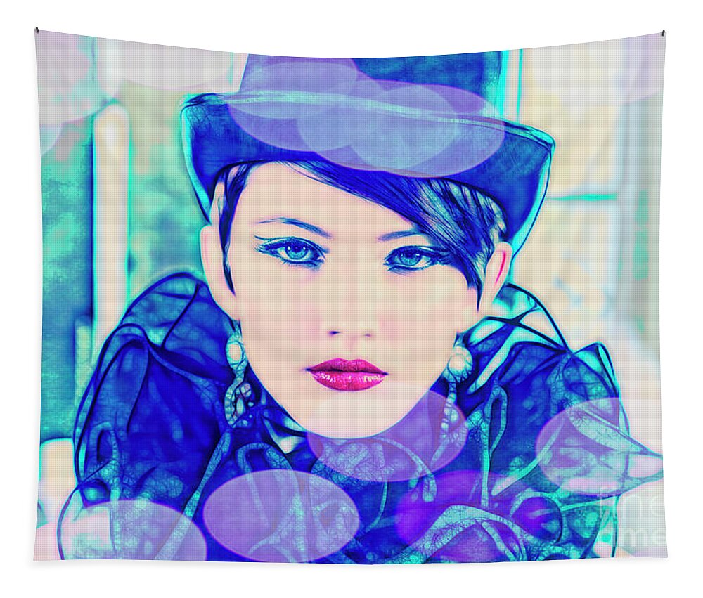 Attitude Tapestry featuring the photograph 4979 Boudoir Lady Mistress TS2 by Amyn Nasser