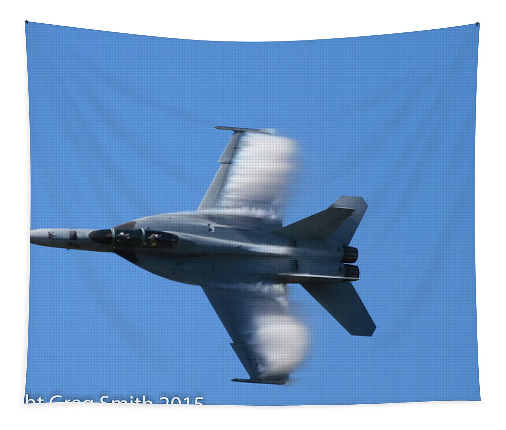 F18 Tapestry featuring the photograph F18 #6 by Greg Smith