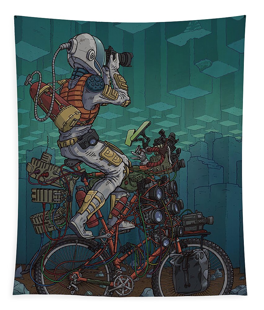 Digitalart Tapestry featuring the digital art 606 by EvanArt - Evan Miller