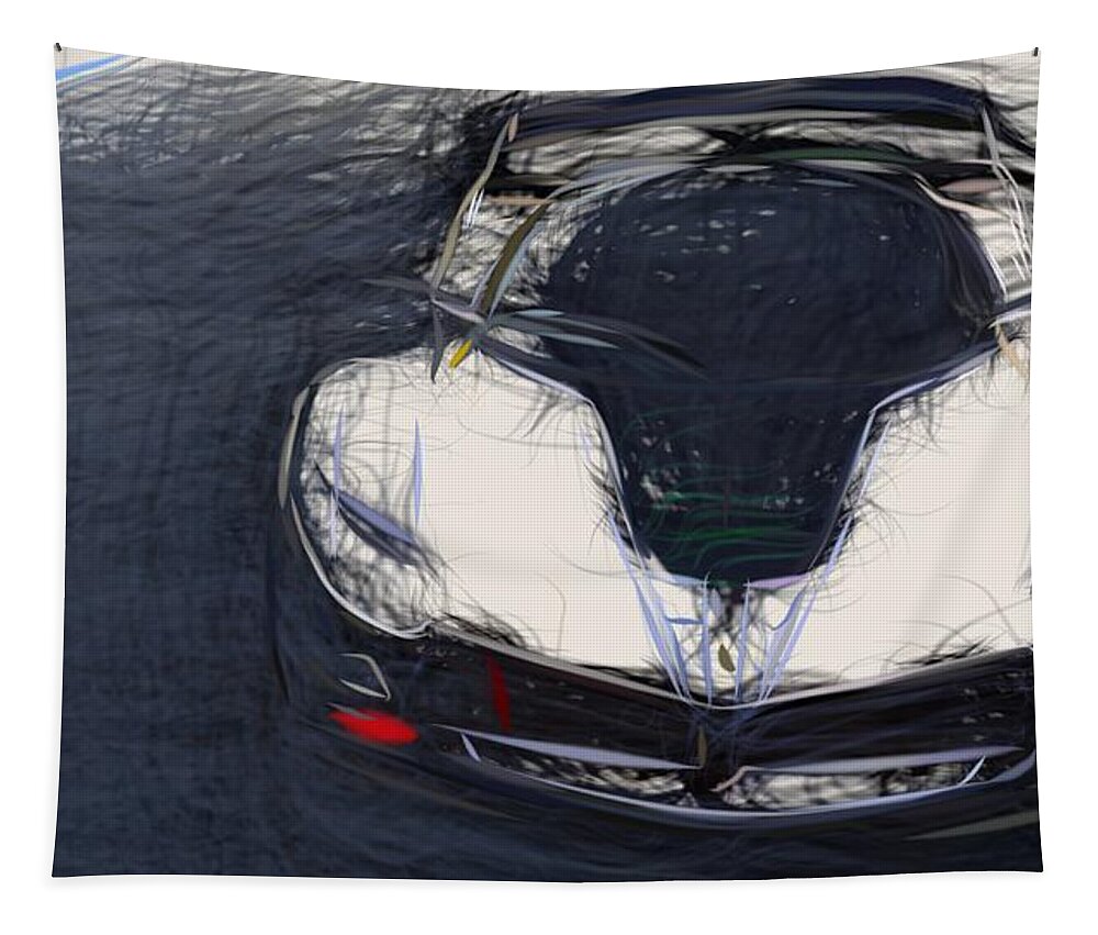 Ferrari Tapestry featuring the digital art Ferrari FXX K Evo Drawing #8 by CarsToon Concept