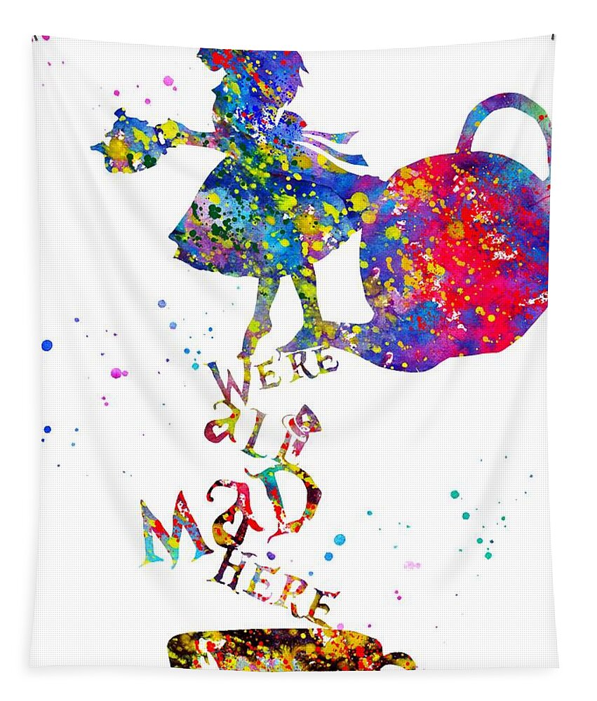 Alice In Wonderland Tapestry featuring the photograph Alice in Wonderland #9 by Erzebet S