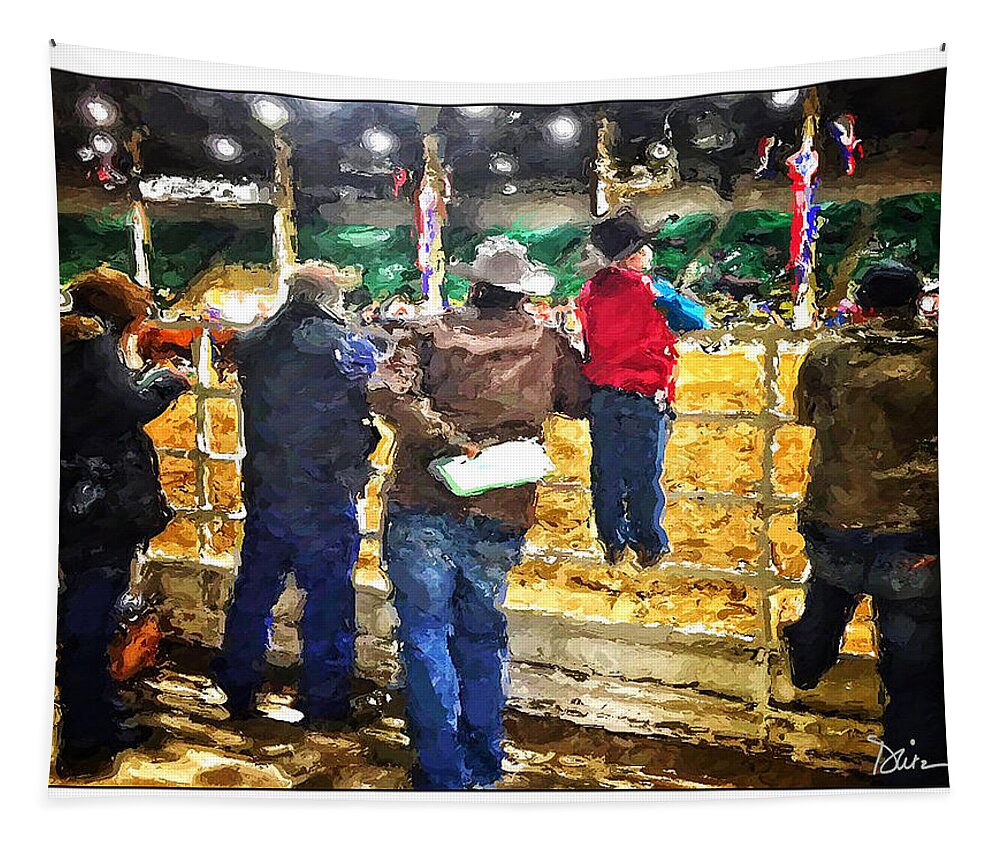 Western Stock Show Tapestry featuring the photograph A Day At The Stock Show by Peggy Dietz