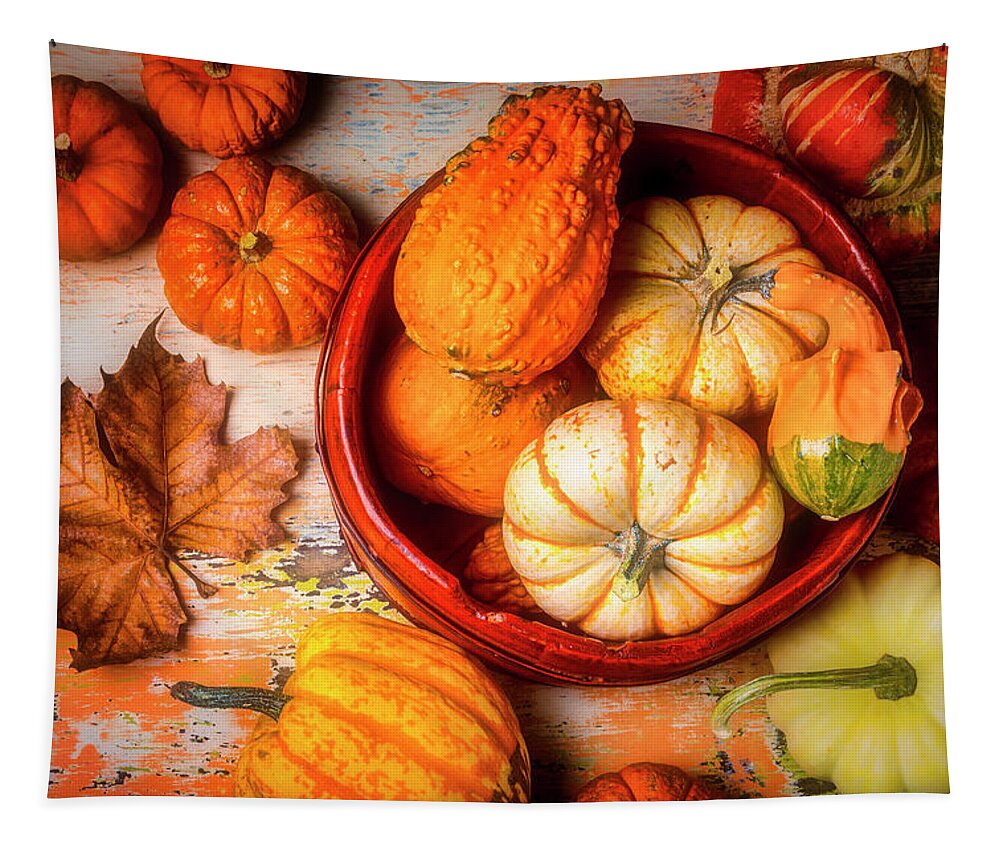 Pumpkins Tapestry featuring the photograph A wonderful Autumn by Garry Gay