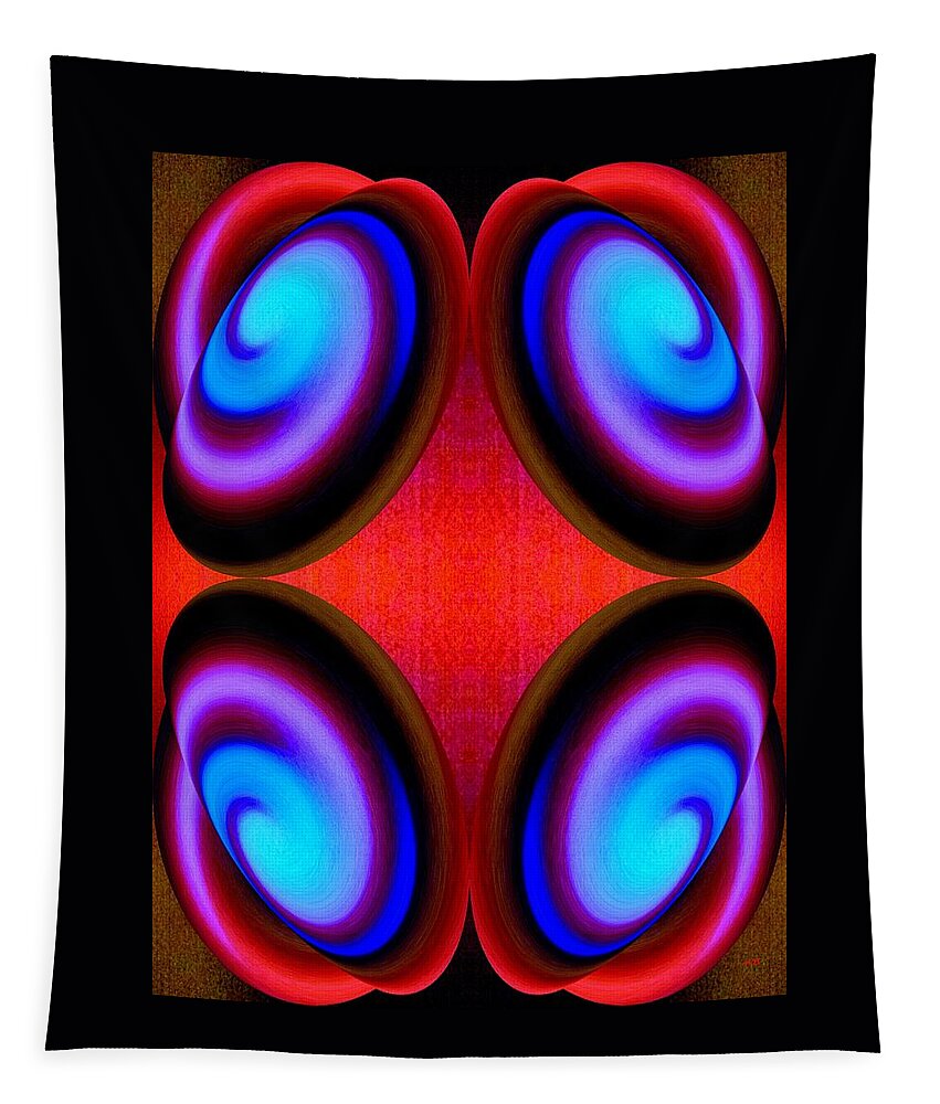 Abstract Tapestry featuring the digital art Abstract Decor 9 by Will Borden