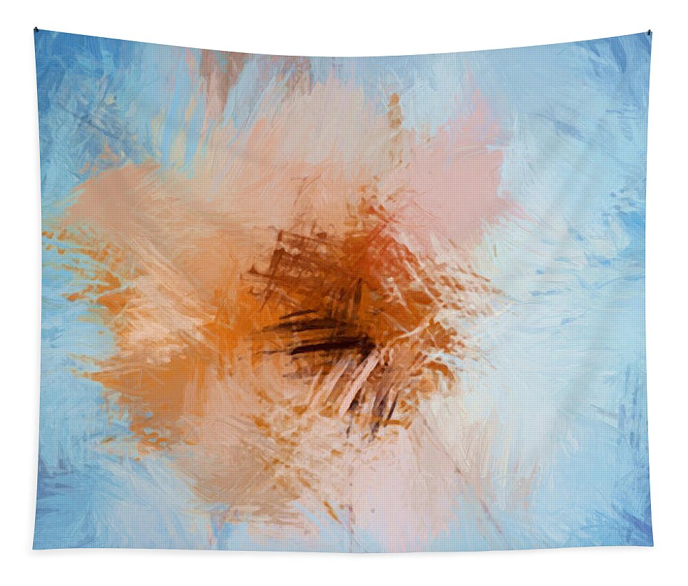 Abstract Tapestry featuring the painting Abstract - DWP1518051 by Dean Wittle