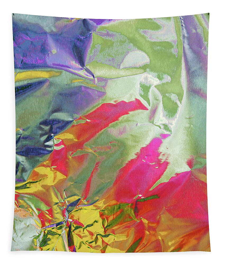 Abstract Photography Tapestry featuring the photograph Abstract Petals in the Wind by Regina Geoghan