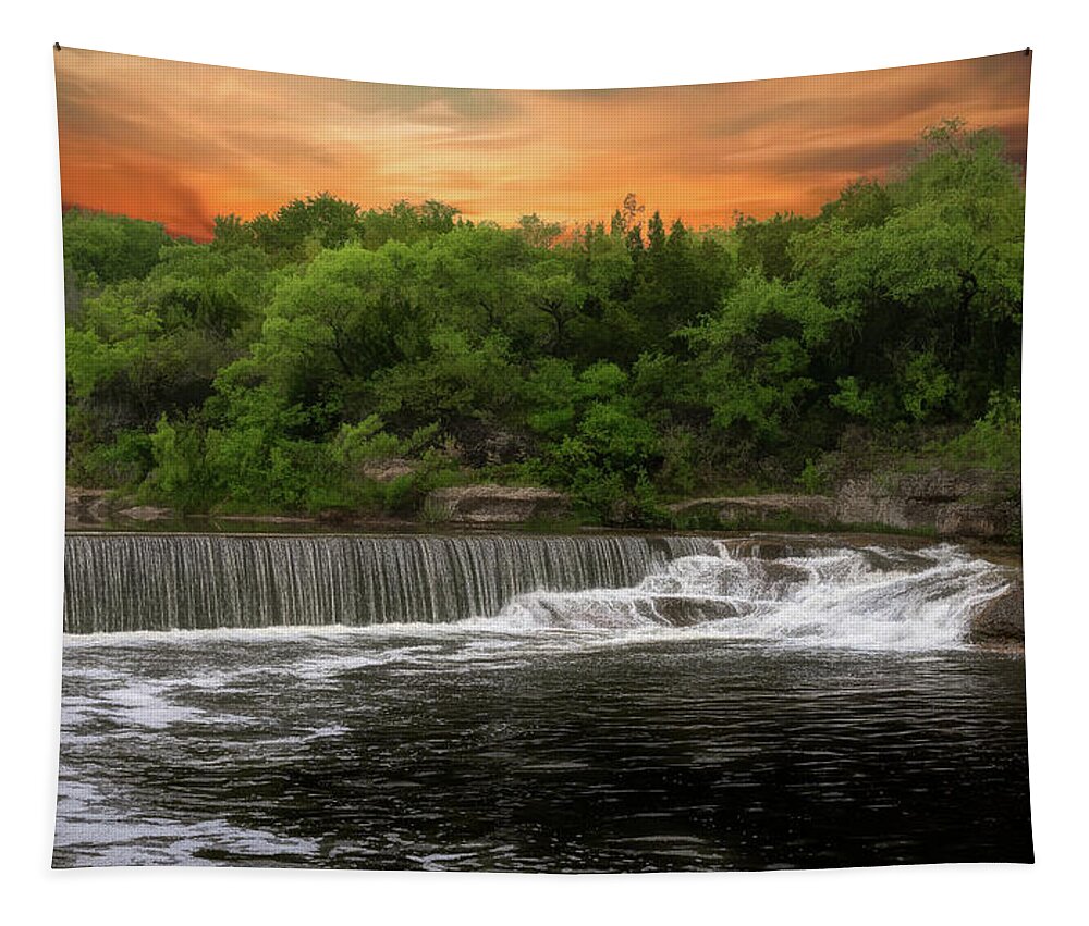 Waterfall Tapestry featuring the photograph After the Rain Storm by G Lamar Yancy