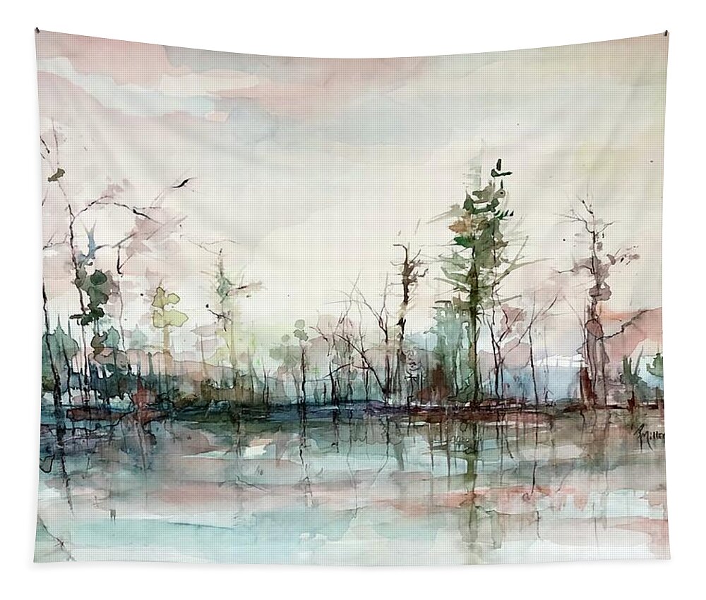 Rains Tapestry featuring the painting After the Rains by Robin Miller-Bookhout