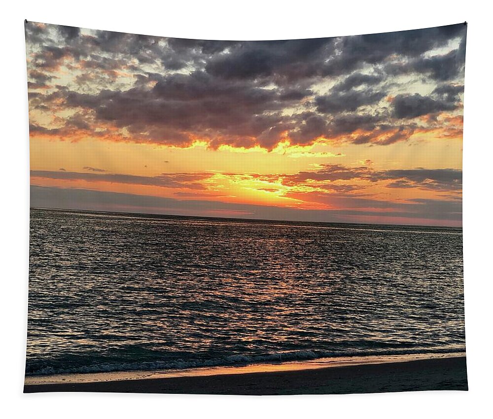 Beach Tapestry featuring the photograph After the Sun Sets Captiva Island Florida 2019 by Shelly Tschupp