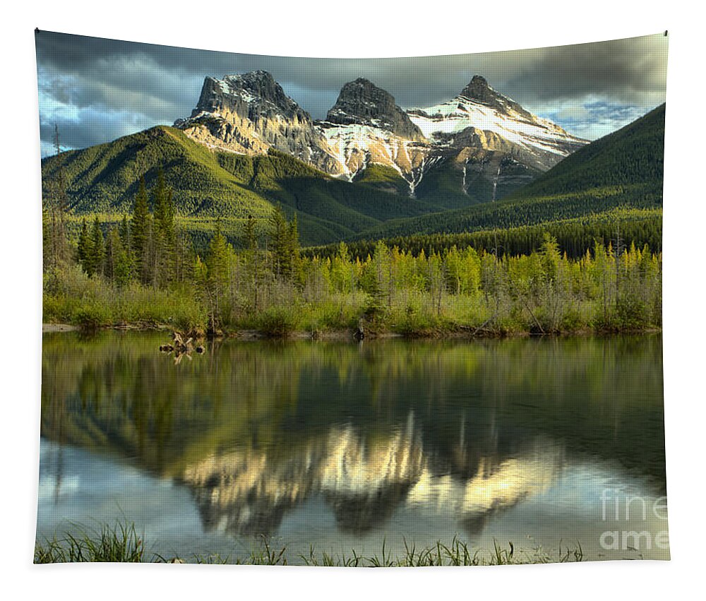 Three Sisters Tapestry featuring the photograph Afternoon At The Three Sisters by Adam Jewell