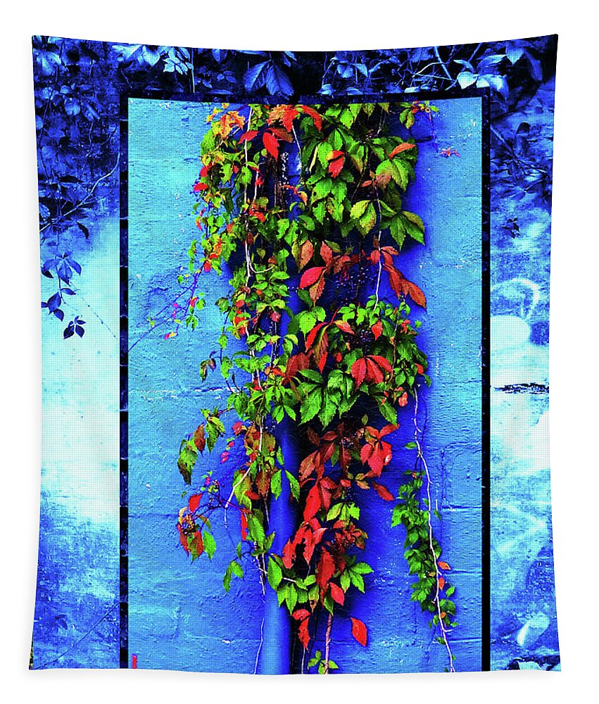 Adaptation Tapestry featuring the mixed media Alley-Wall Paradise by Aberjhani