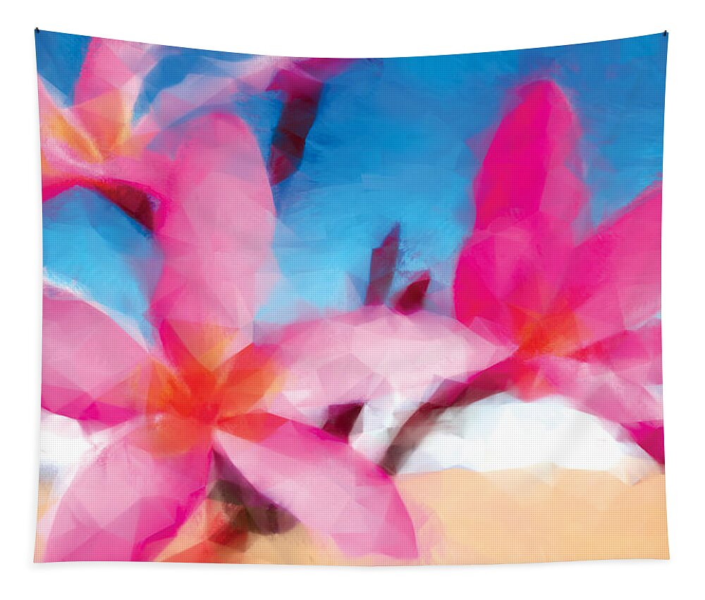 Aloha Tapestry featuring the painting Aloha by Vart Studio
