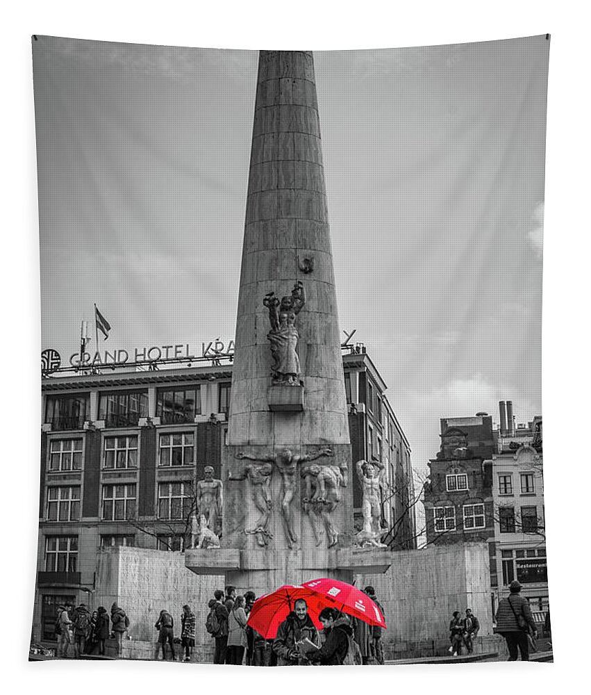 Holland Tapestry featuring the photograph Amsterdam Tour Guides by Framing Places