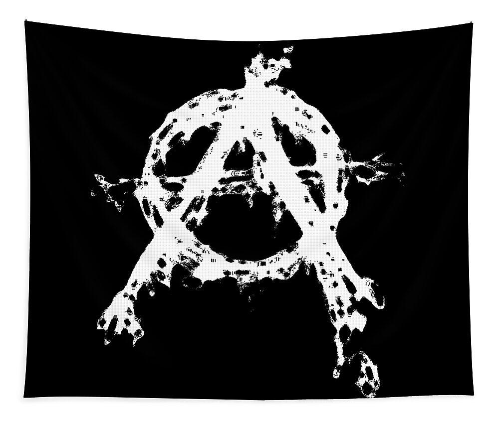 Anarchy Tapestry featuring the digital art Anarchy Graphic by Roseanne Jones