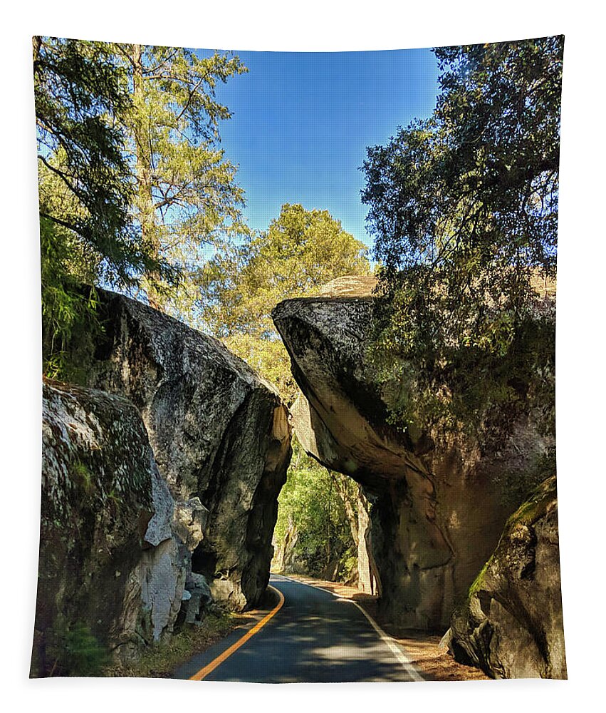 Nature Tapestry featuring the photograph Arch Rock Entrance by Portia Olaughlin