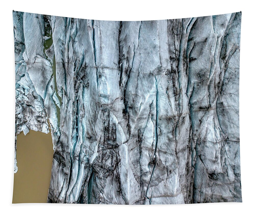 Drone Tapestry featuring the photograph Artic Glacier by David Letts