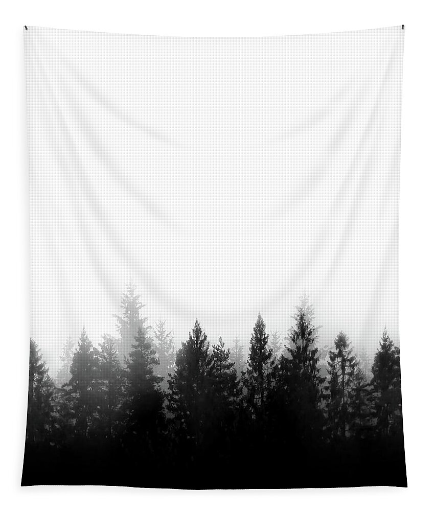 Nordic Tapestry featuring the mixed media Scandinavian Forest by Nicklas Gustafsson