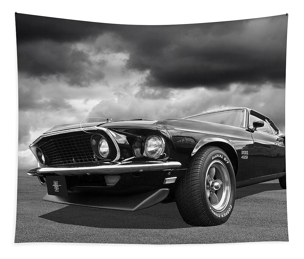Classic Ford Mustang Tapestry featuring the photograph John Wicks Mustang Boss 429 by Gill Billington