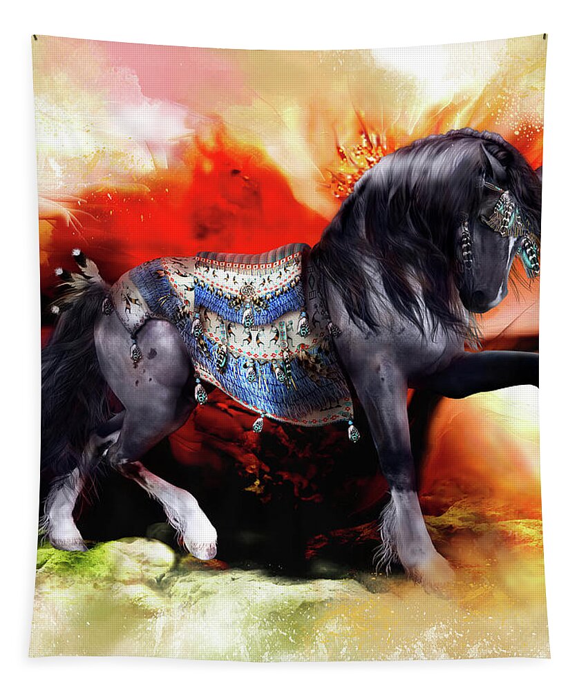Kachina Hopi Spirit Horse Tapestry by Shanina Conway Fine Art America