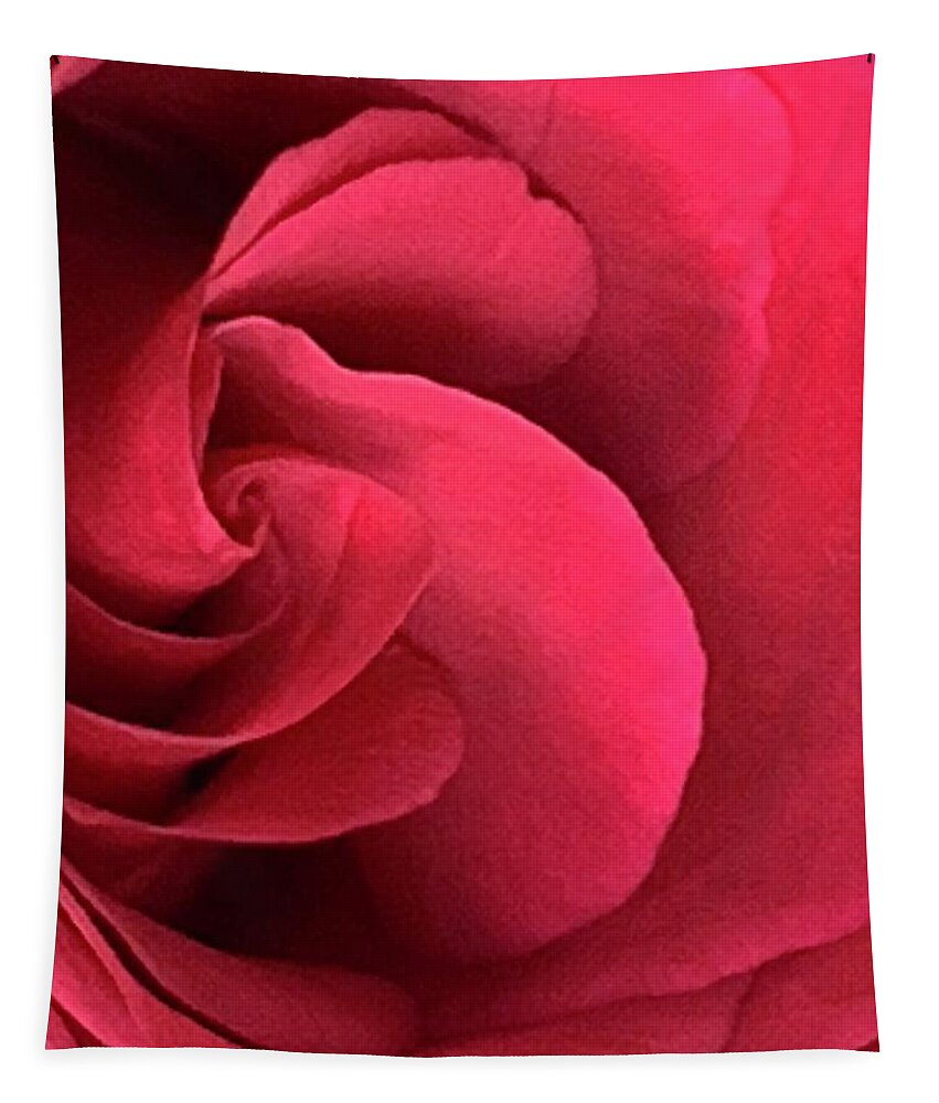Rose Tapestry featuring the photograph As Love Waves In... by Tiesa Wesen