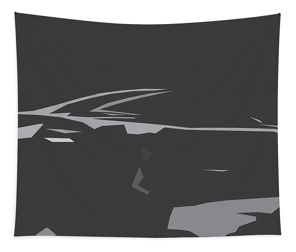 Car Tapestry featuring the digital art Aston Martin DB9 Abstract Design by CarsToon Concept