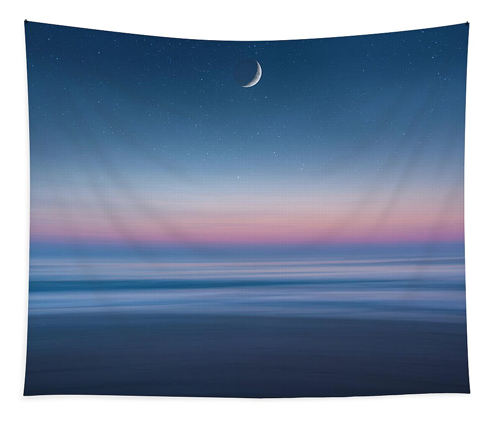 Atlantic Ocean Tapestry featuring the photograph Atlantic Beach Predawn Elements by Steven Sparks