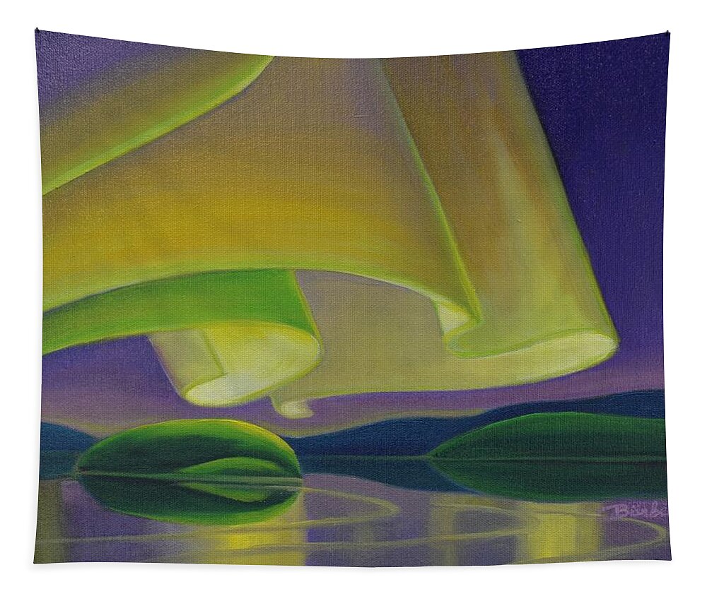 Aurora Tapestry featuring the painting Aurora by Barbel Smith