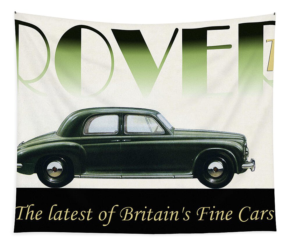 1956 Rover 75 Tapestry featuring the photograph Automotive Art 489 by Andrew Fare