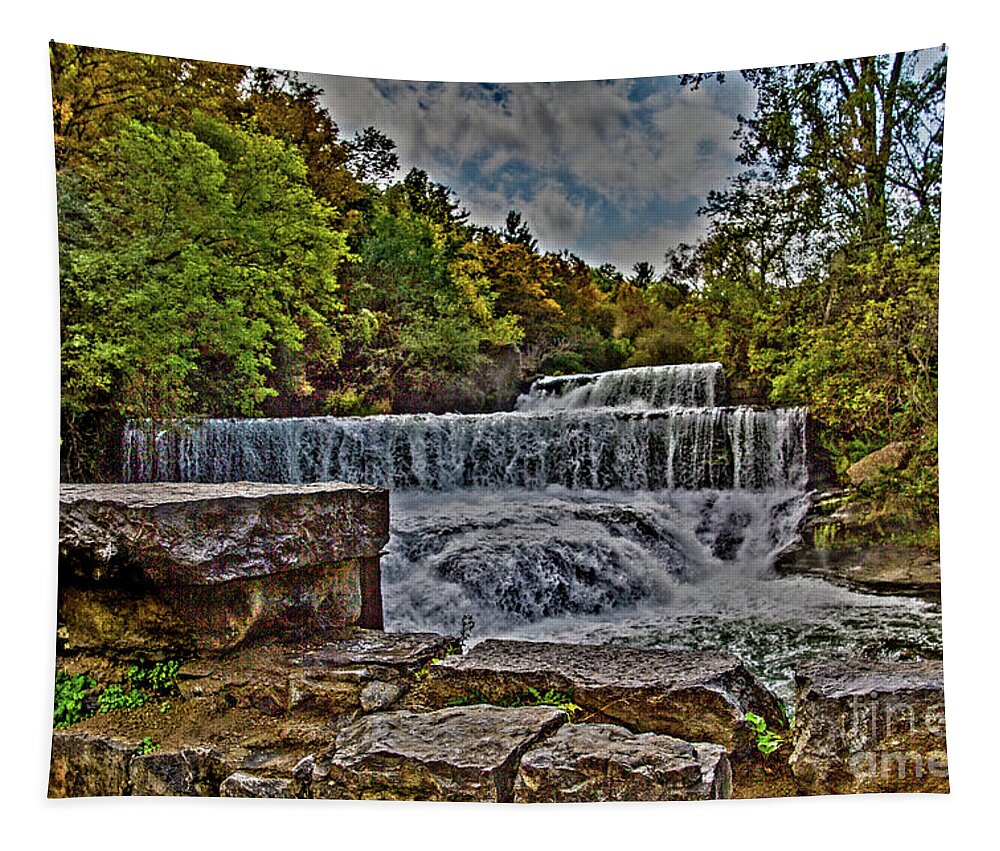 Autumn Tapestry featuring the photograph Autumn at Cascade Mills by William Norton