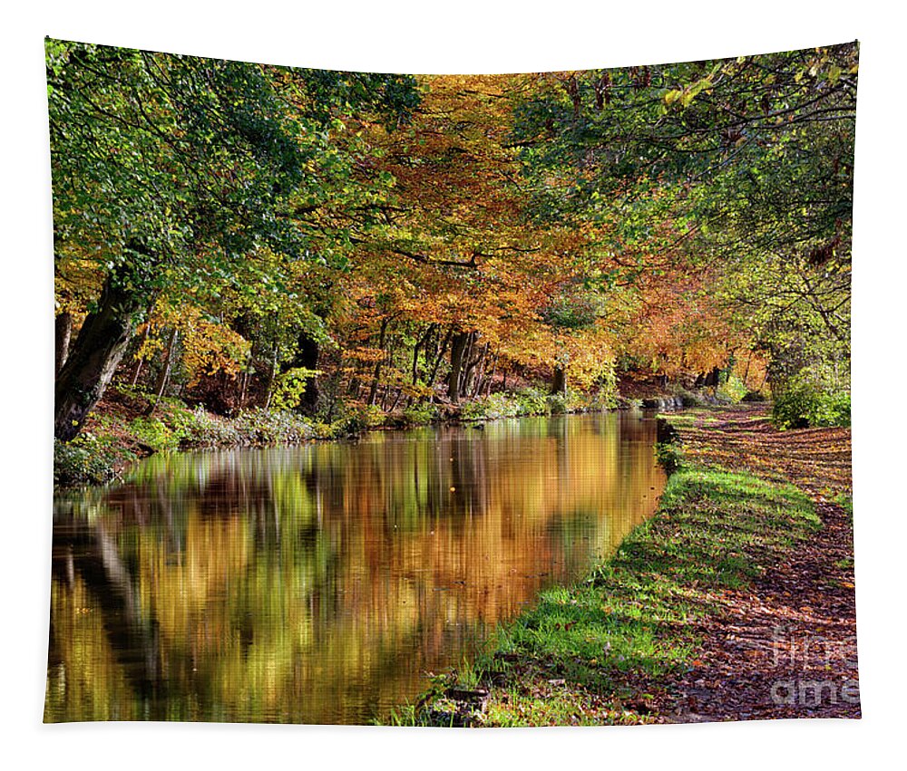 Bradley Tapestry featuring the photograph Autumn in Low Bradley by Mariusz Talarek