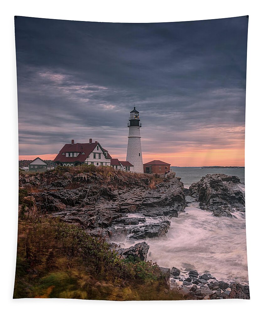 Maine Tapestry featuring the photograph Autumn In Maine 1 by Robert Fawcett