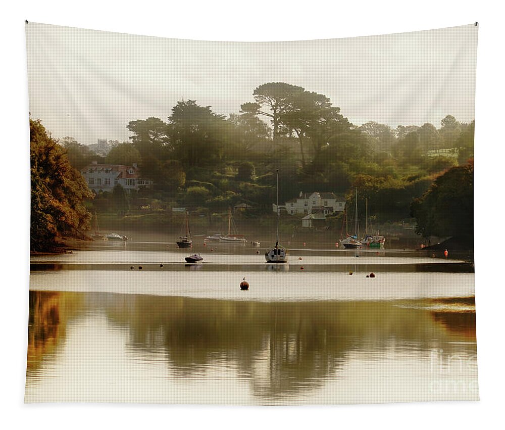 Mylor Creek Tapestry featuring the photograph Autumn Morning by Terri Waters