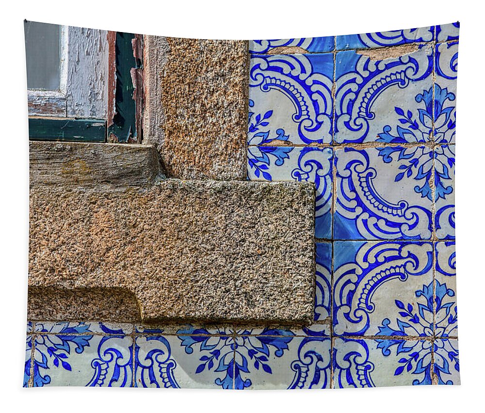 Arabic Tapestry featuring the photograph Azulejo Tile of Portugal by David Letts