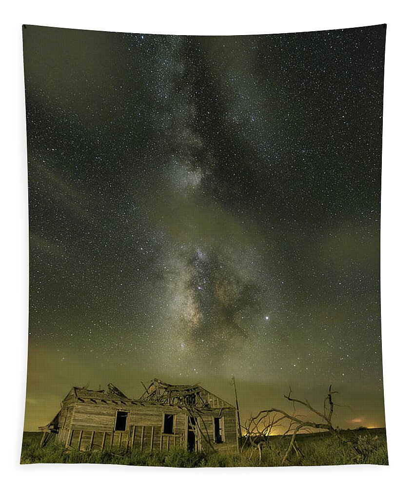 Milky Way Tapestry featuring the photograph Backyard Memories 3 by James Clinich